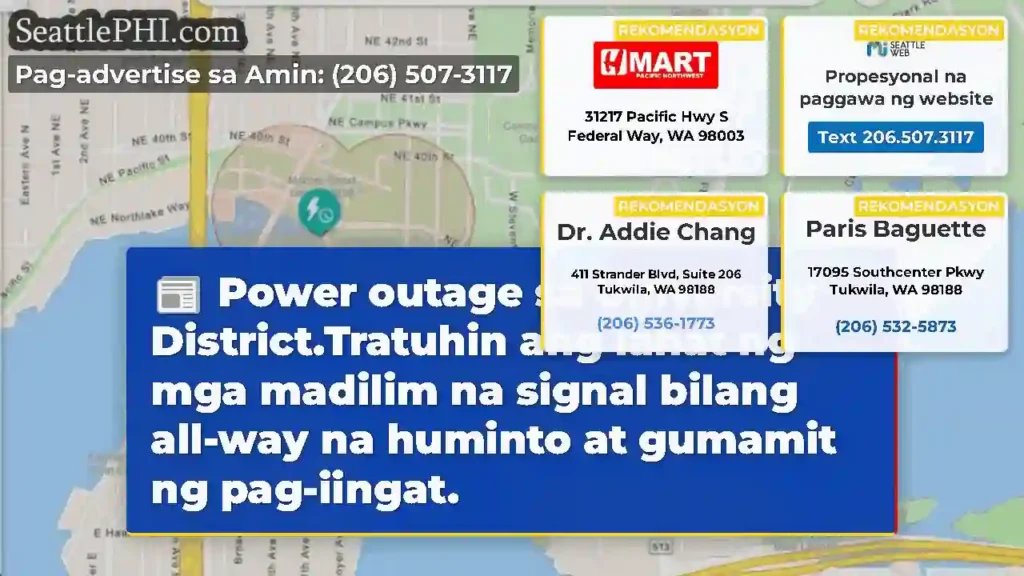 Power outage sa University District.Tratuhin ang