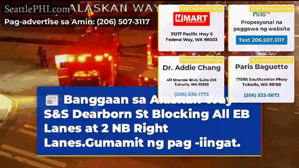 Banggaan sa Alaskan Way S&S Dearborn St Blocking