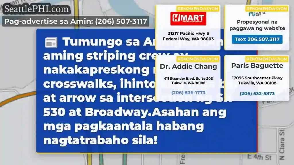 Tumungo sa Arlington!Ang aming striping crew ay