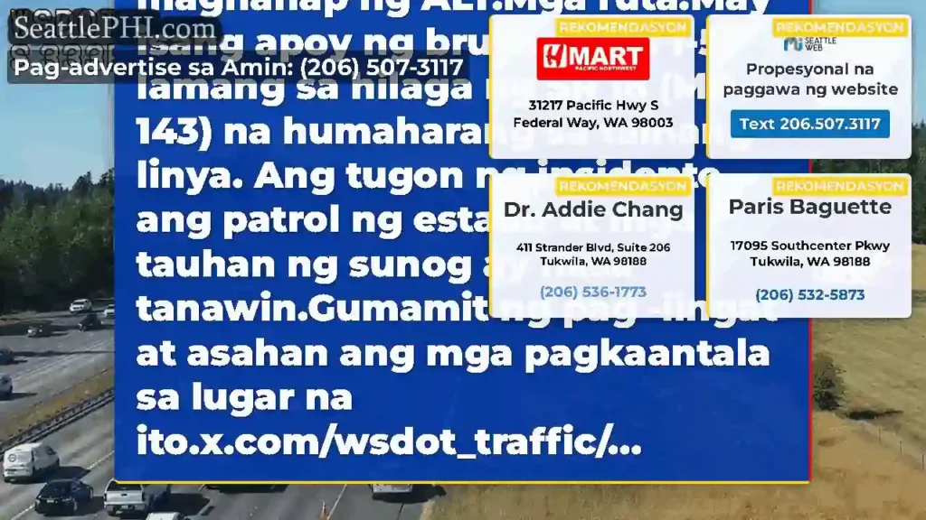 I-UPDATE: Ang sunog na brush na ito sa NB I-5