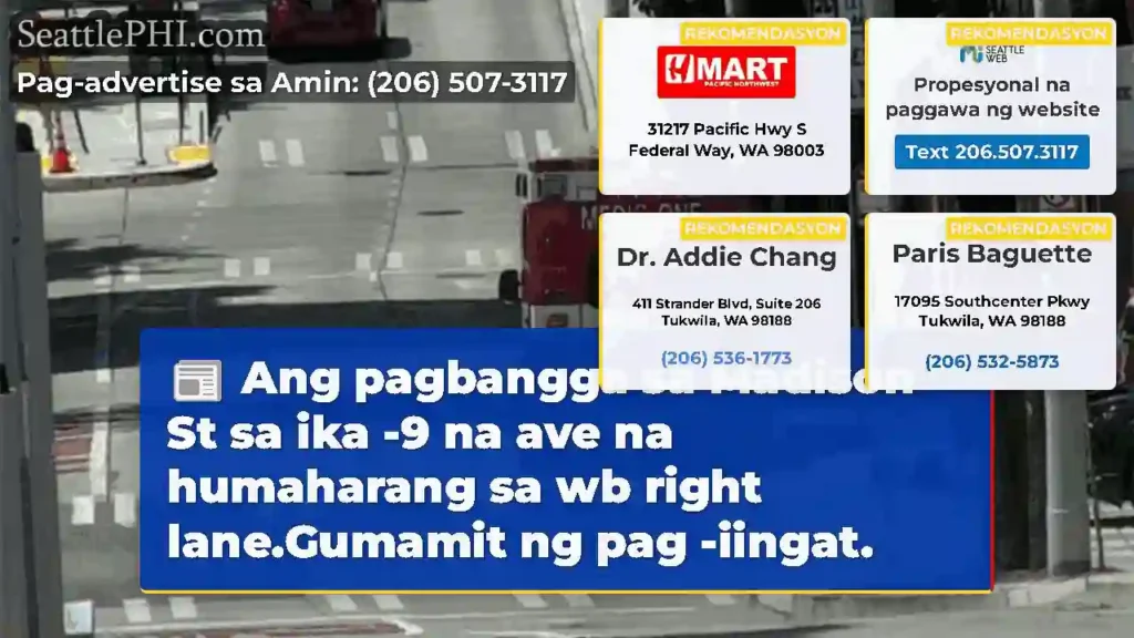 Ang pagbangga sa Madison St sa ika -9 na ave na