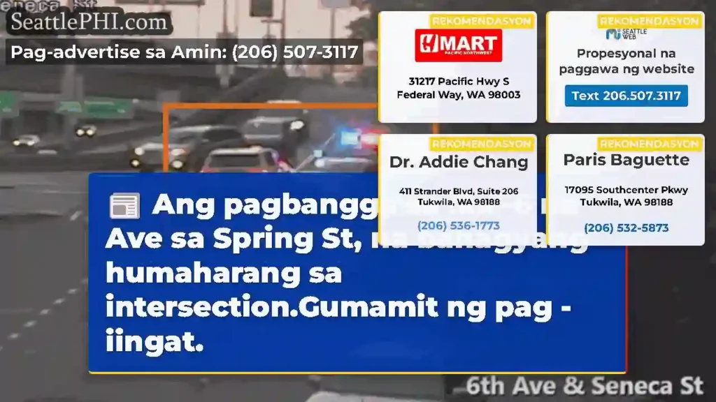 Ang pagbangga sa ika -6 na Ave sa Spring St, na