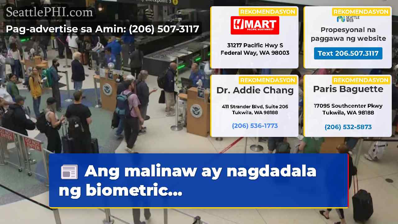 Ang malinaw ay nagdadala ng biometric…