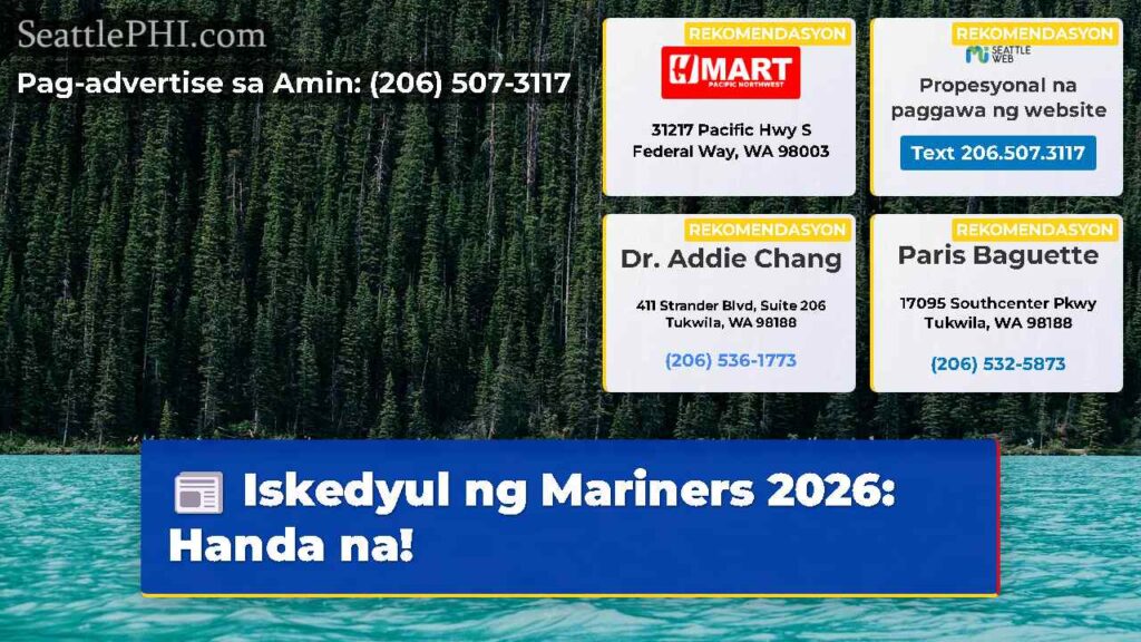Iskedyul ng Mariners 2026: Handa na!