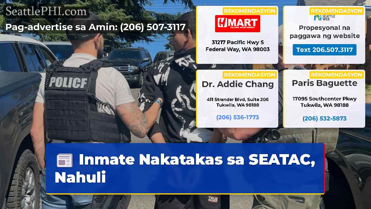 Inmate Nakatakas sa SEATAC, Nahuli