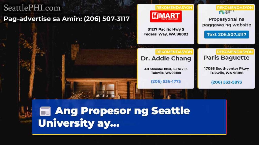 Ang Propesor ng Seattle University ay...