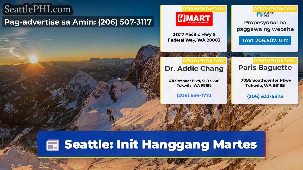Seattle: Init Hanggang Martes