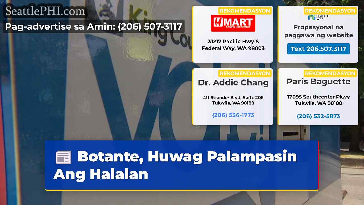 Botante, Huwag Palampasin Ang Halalan