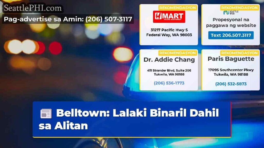 Belltown: Lalaki Binaril Dahil sa Alitan