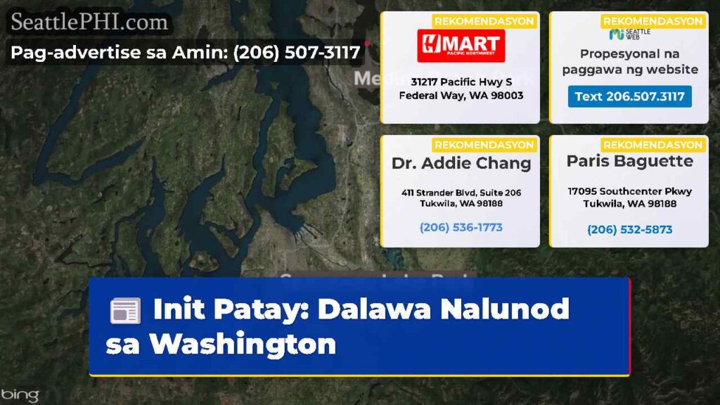 Init Patay: Dalawa Nalunod sa Washington