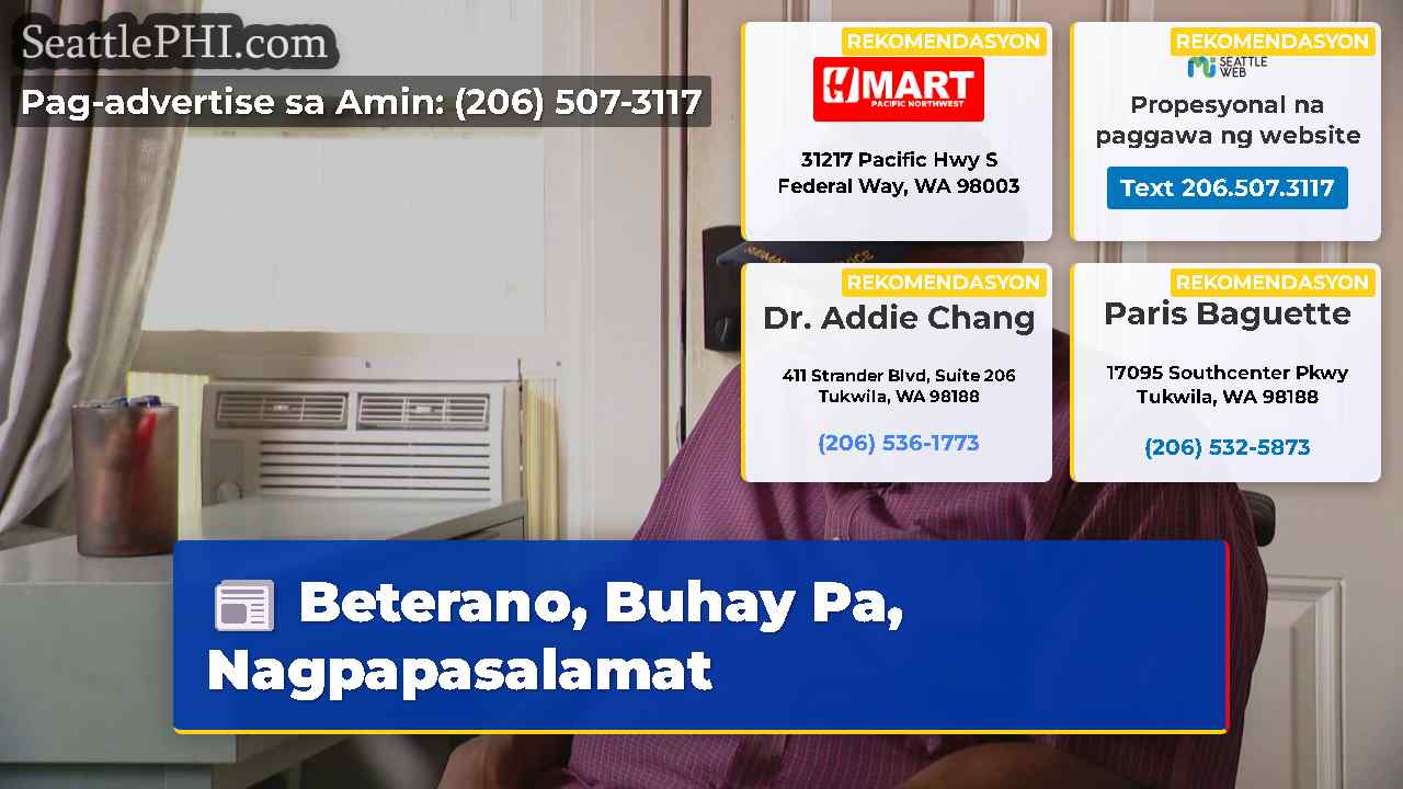 Beterano, Buhay Pa, Nagpapasalamat