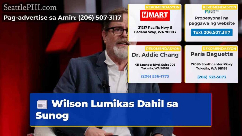 Wilson Lumikas Dahil sa Sunog