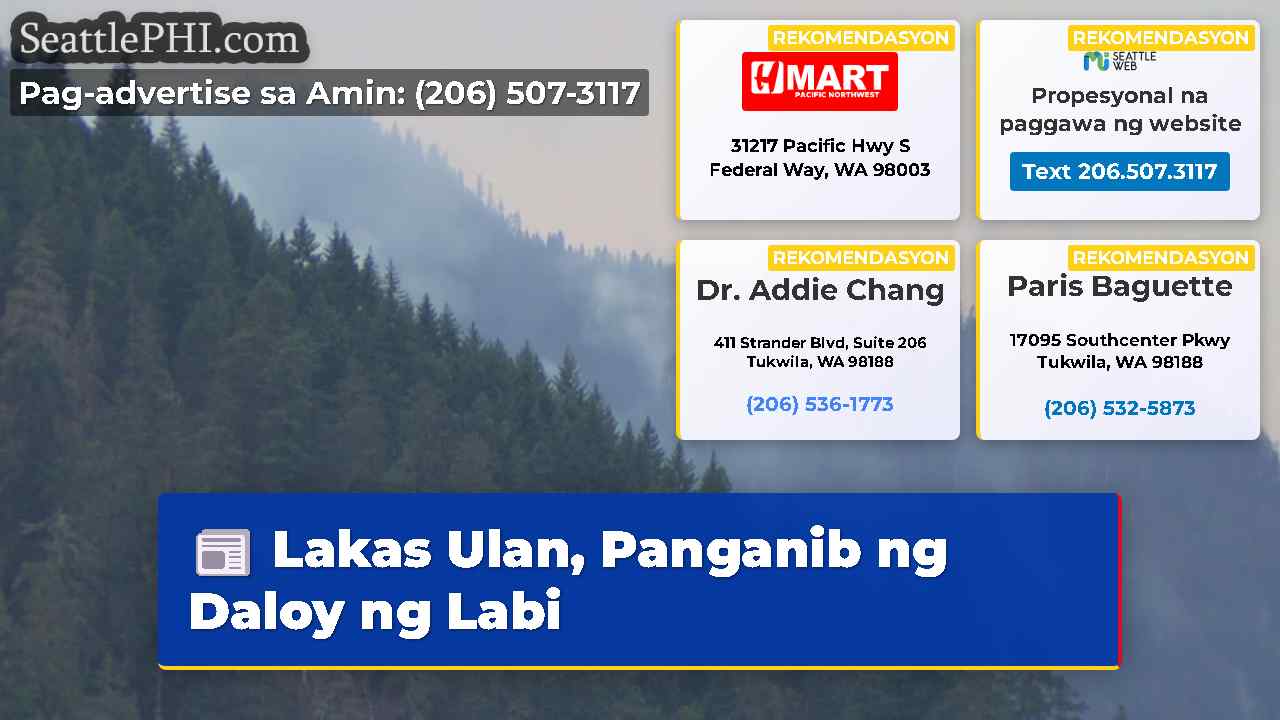 Lakas Ulan, Panganib ng Daloy ng Labi