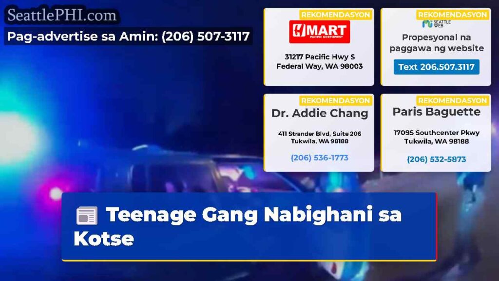 Teenage Gang Nabighani sa Kotse
