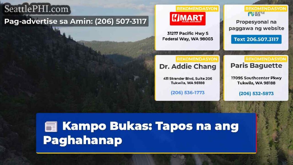 Kampo Bukas: Tapos na ang Paghahanap