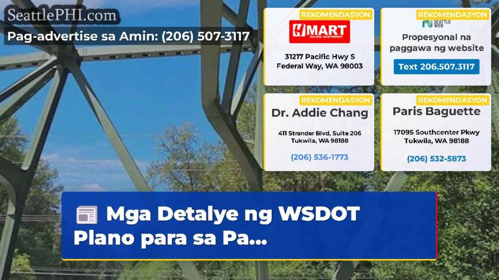 Mga Detalye ng WSDOT Plano para sa Pa...