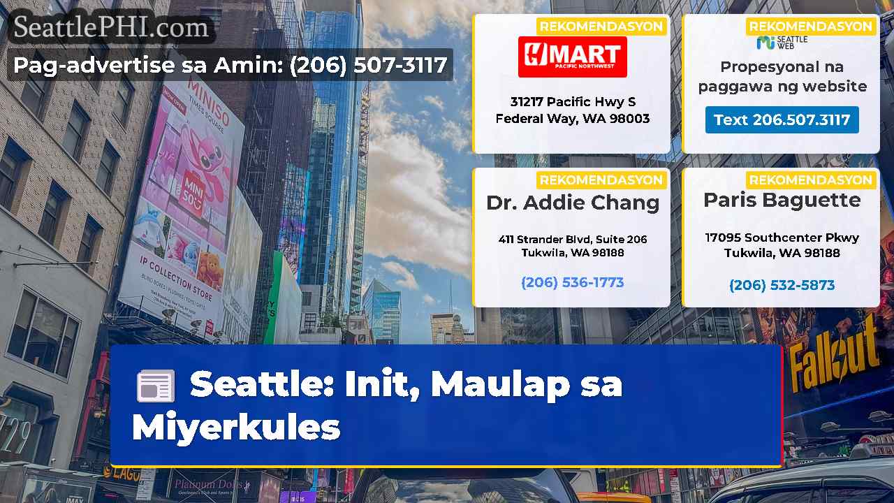 Seattle Init Maulap sa Miyerkules