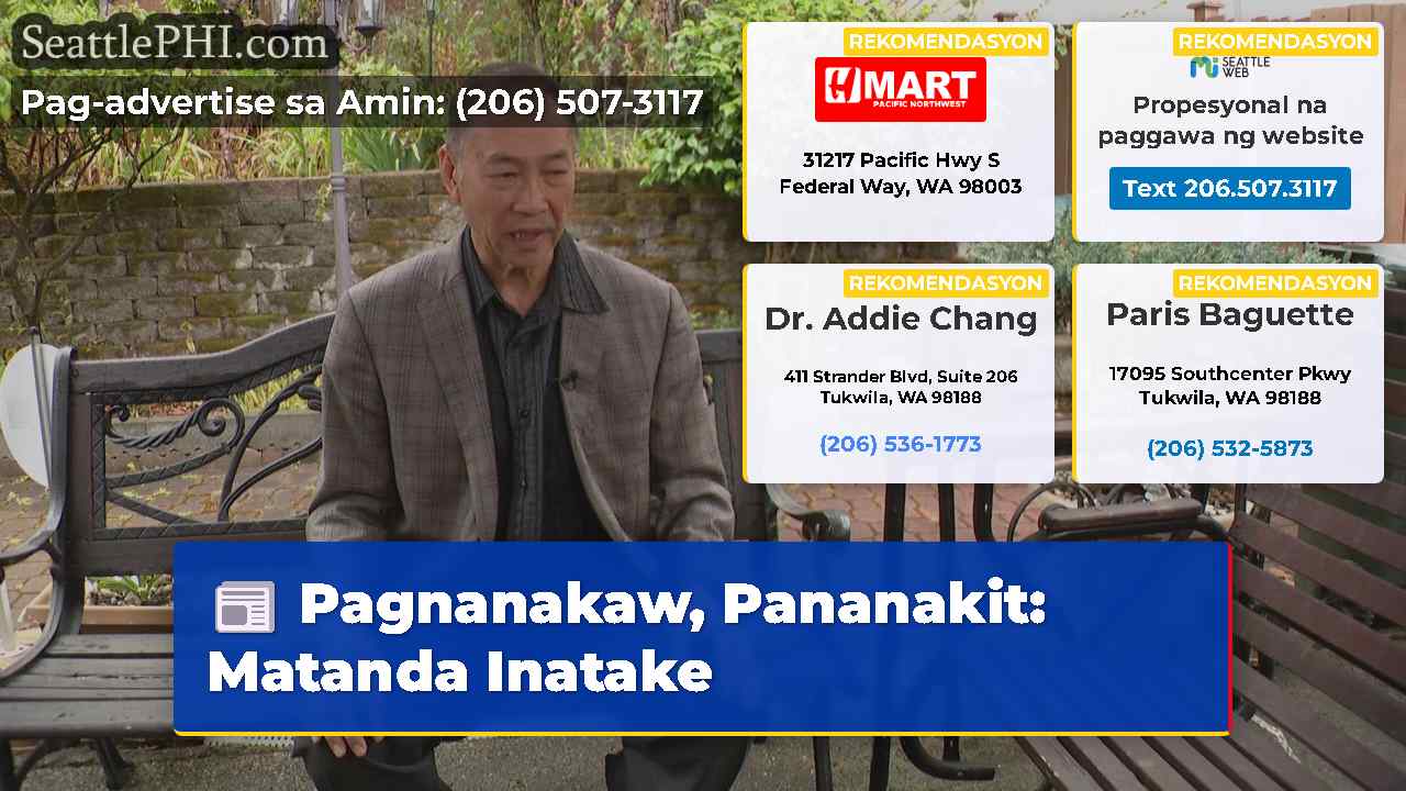 Pagnanakaw Pananakit Matanda Inatake