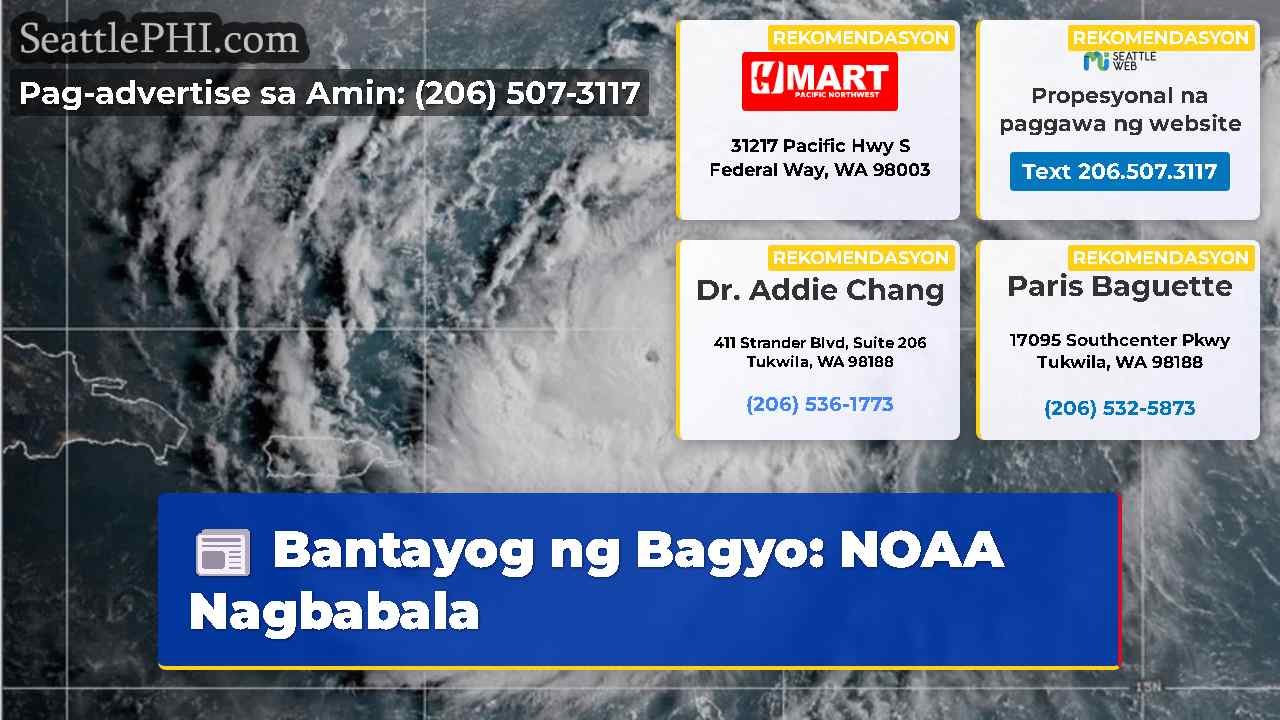 Bantayog ng Bagyo NOAA Nagbabala