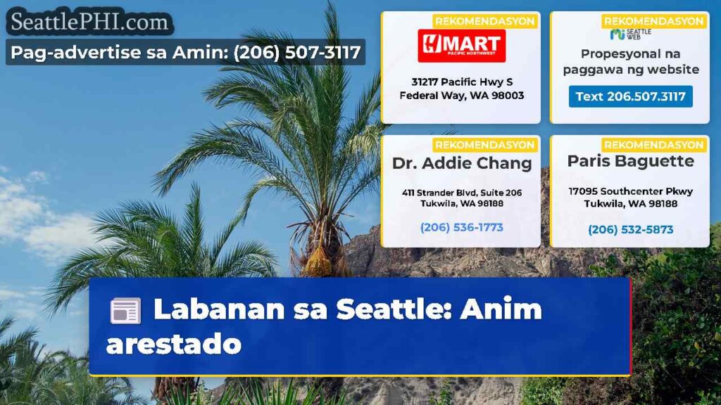 Labanan sa Seattle: Anim arestado