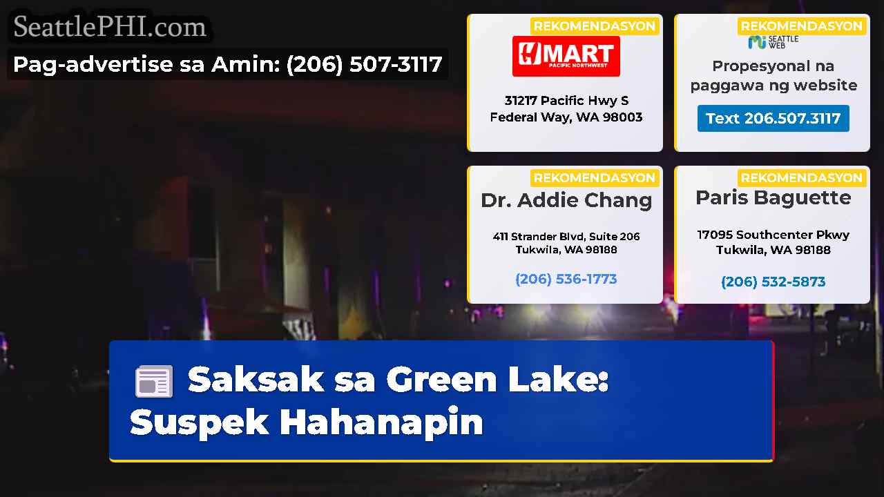 Saksak sa Green Lake Suspek Hahanapin