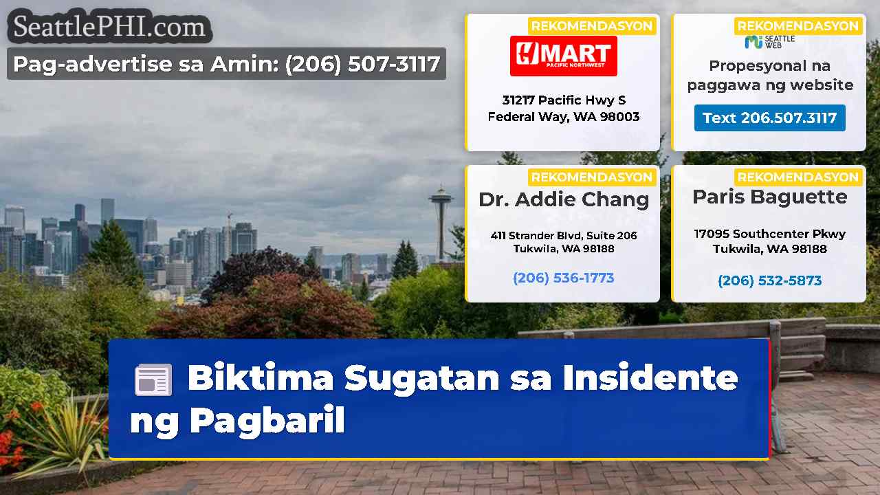 Biktima Sugatan sa Insidente ng Pagbaril
