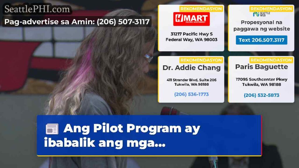 Ang Pilot Program ay ibabalik ang mga...