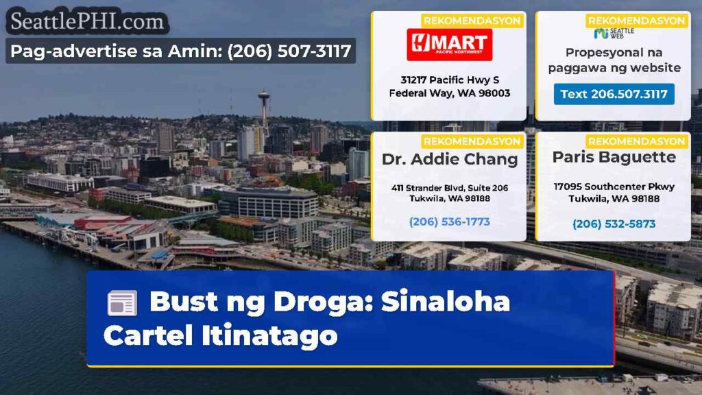 Bust ng Droga: Sinaloha Cartel Itinatago
