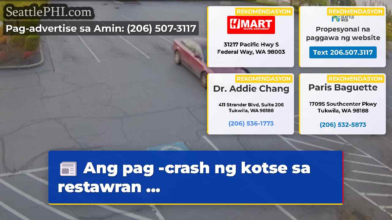 Ang pag -crash ng kotse sa restawran ...