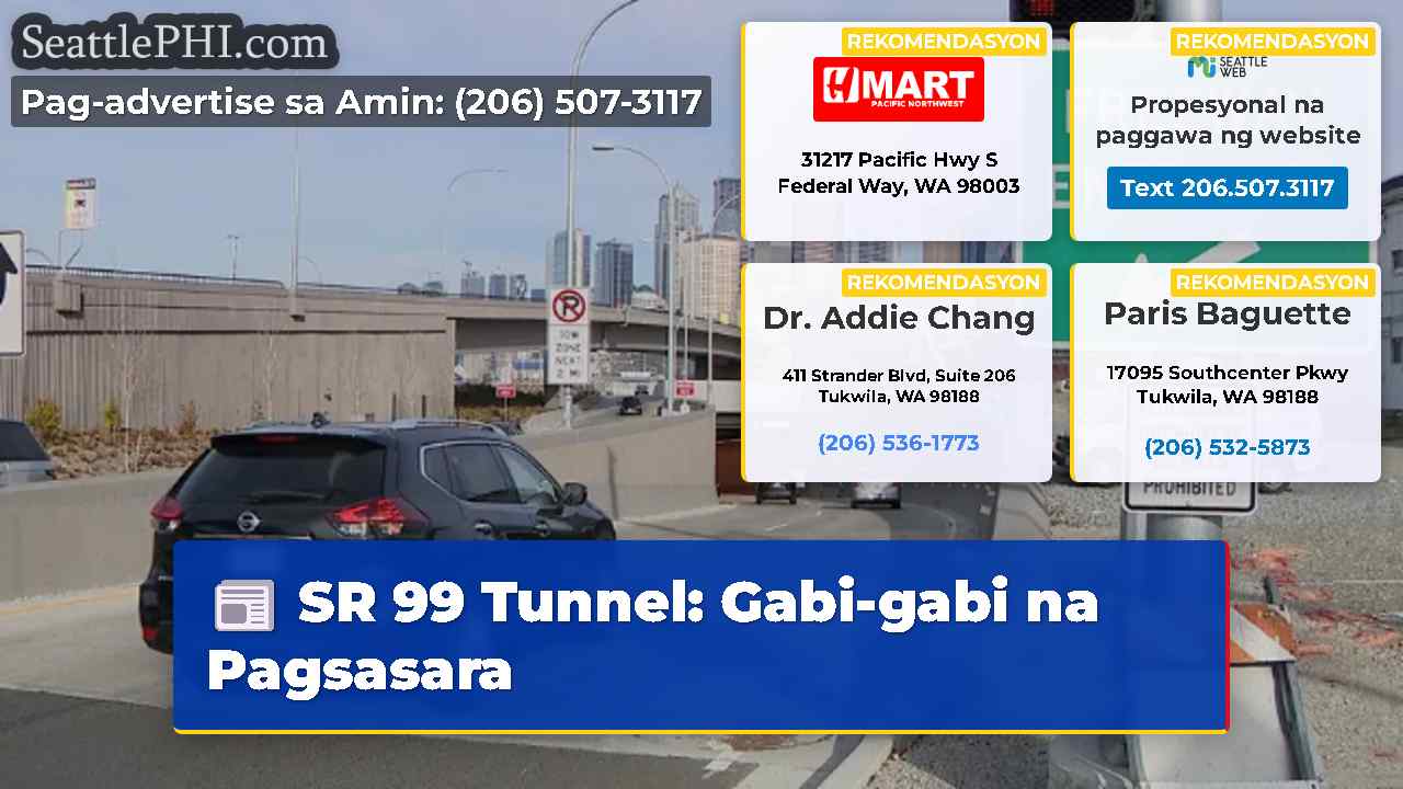SR 99 Tunnel: Gabi-gabi na Pagsasara
