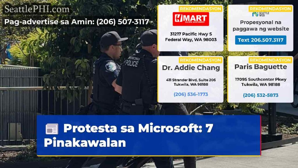 Protesta sa Microsoft: 7 Pinakawalan