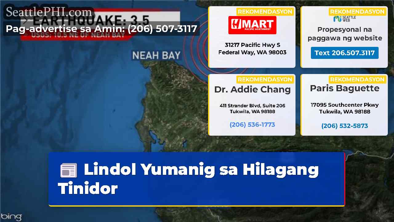 Lindol Yumanig sa Hilagang Tinidor