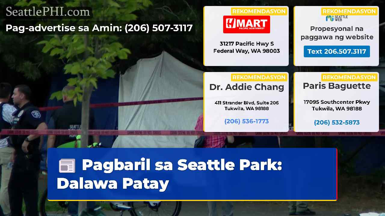 Pagbaril sa Seattle Park: Dalawa Patay