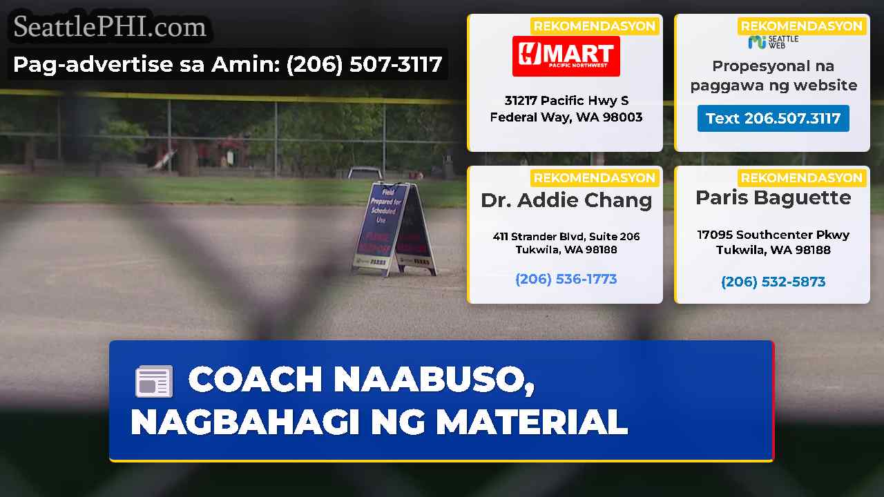 COACH NAABUSO, NAGBAHAGI NG MATERIAL