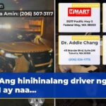 Ang hinihinalang driver ng DUI ay naa…