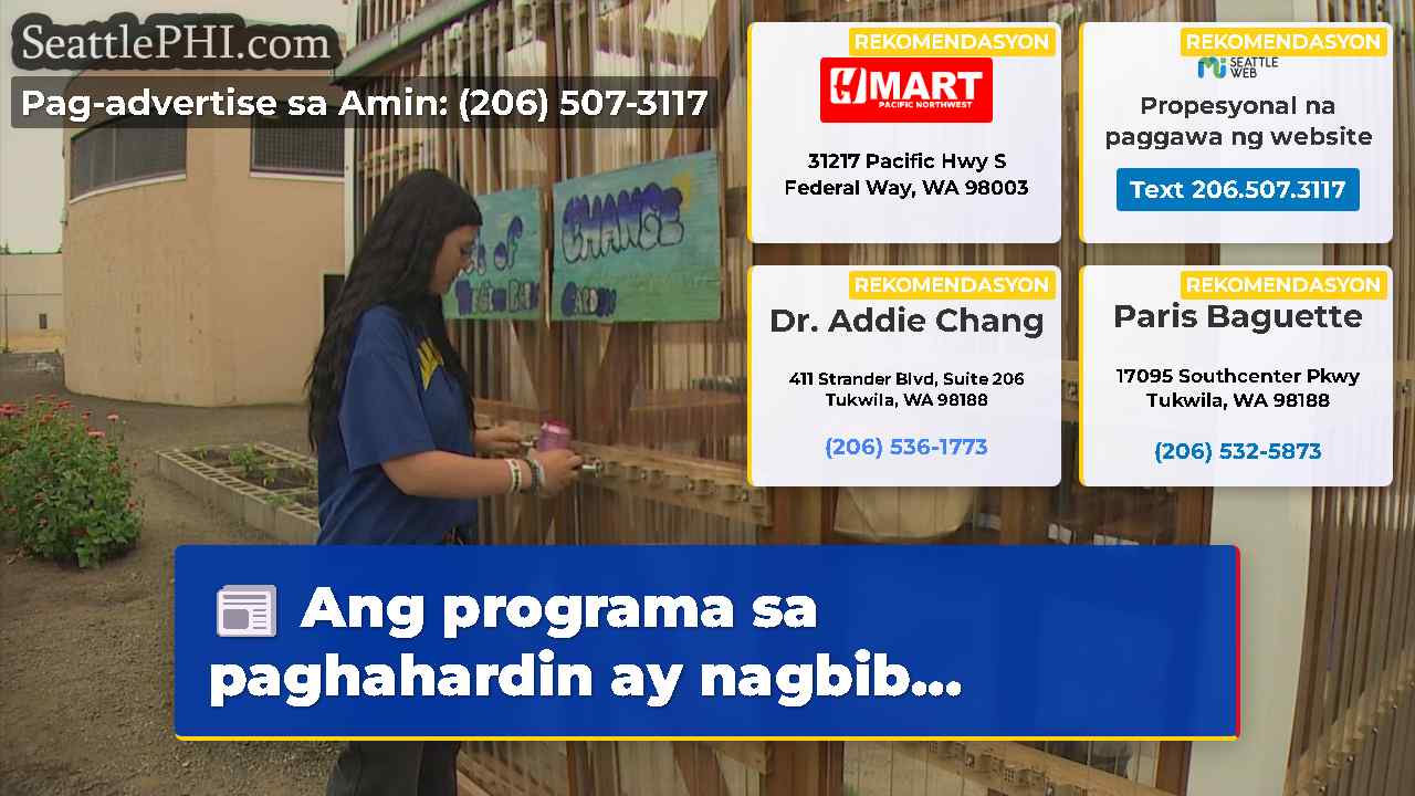 Ang programa sa paghahardin ay nagbib…