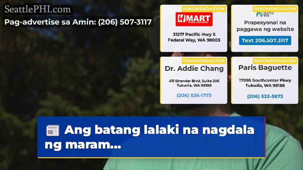 Ang batang lalaki na nagdala ng maram...
