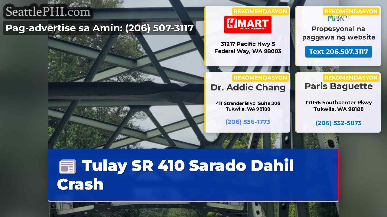 Tulay SR 410 Sarado Dahil Crash