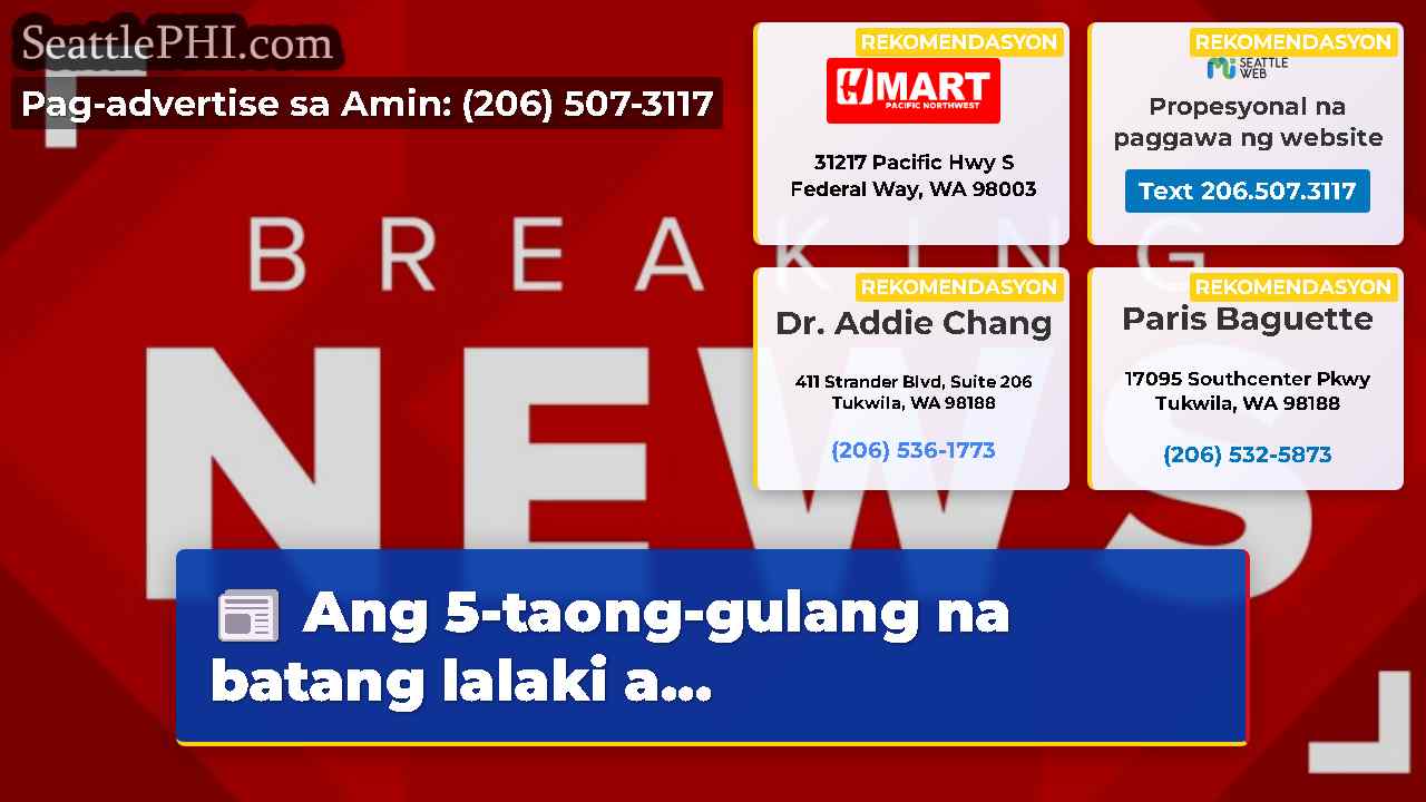 Ang 5-taong-gulang na batang lalaki a...