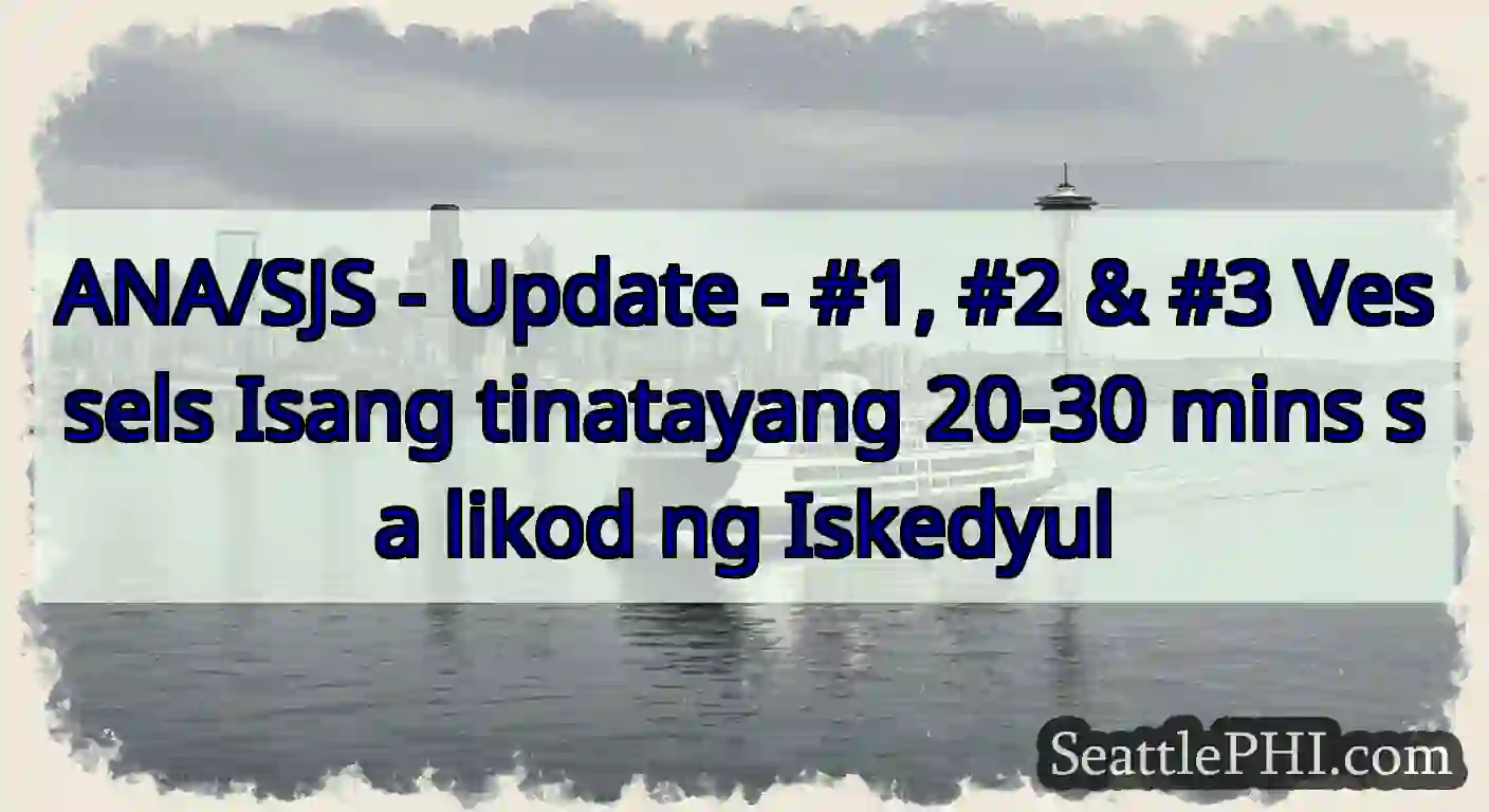 ANA/SJS - Update - #1, #2 & #3 Vessels Isang