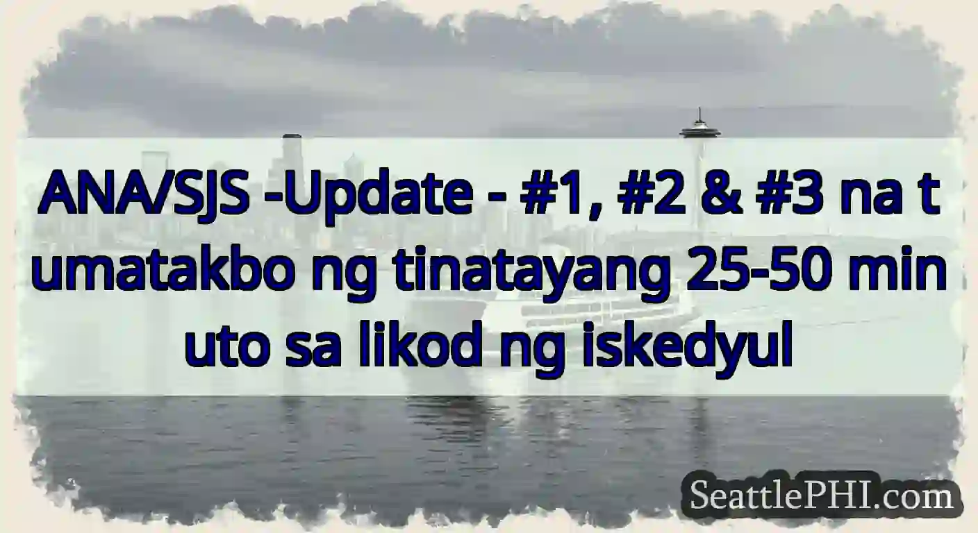ANA/SJS -Update - #1, #2 & #3 na tumatakbo ng