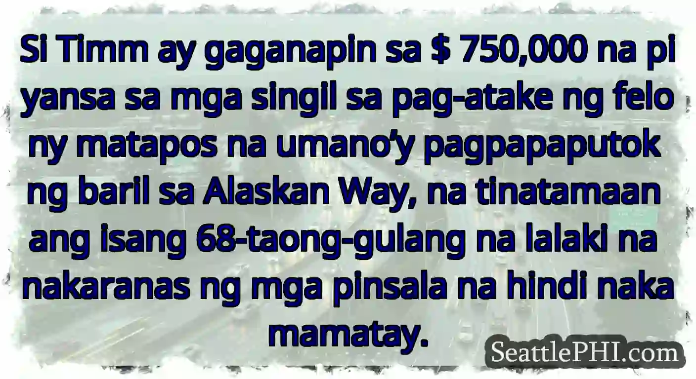 Si Timm ay gaganapin sa $ 750,000 na piyansa sa