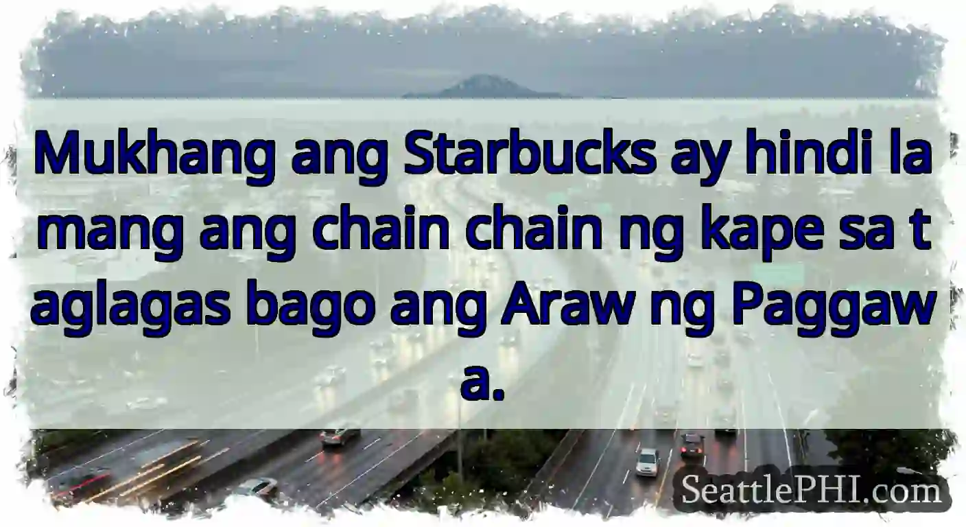 Mukhang ang Starbucks ay hindi lamang ang chain