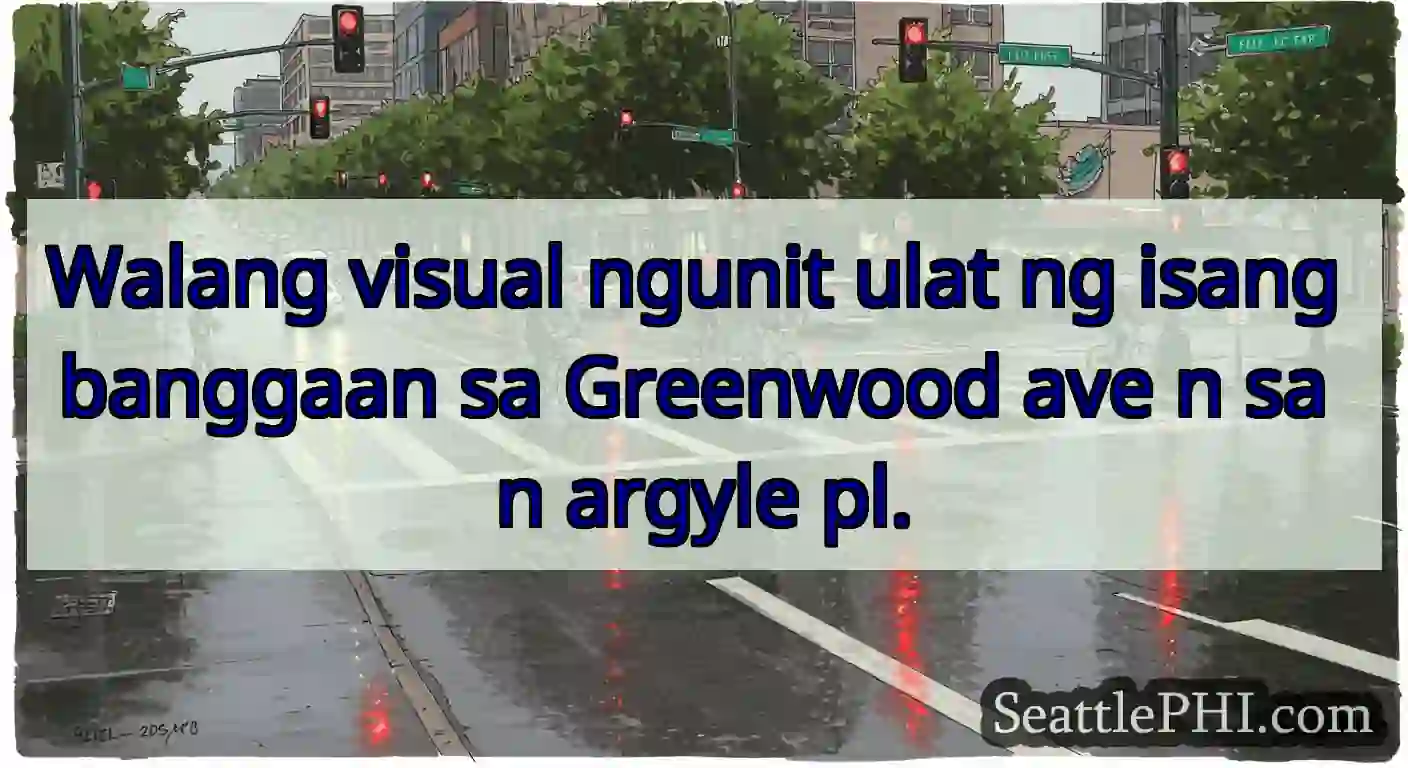 Walang visual ngunit ulat ng isang banggaan sa