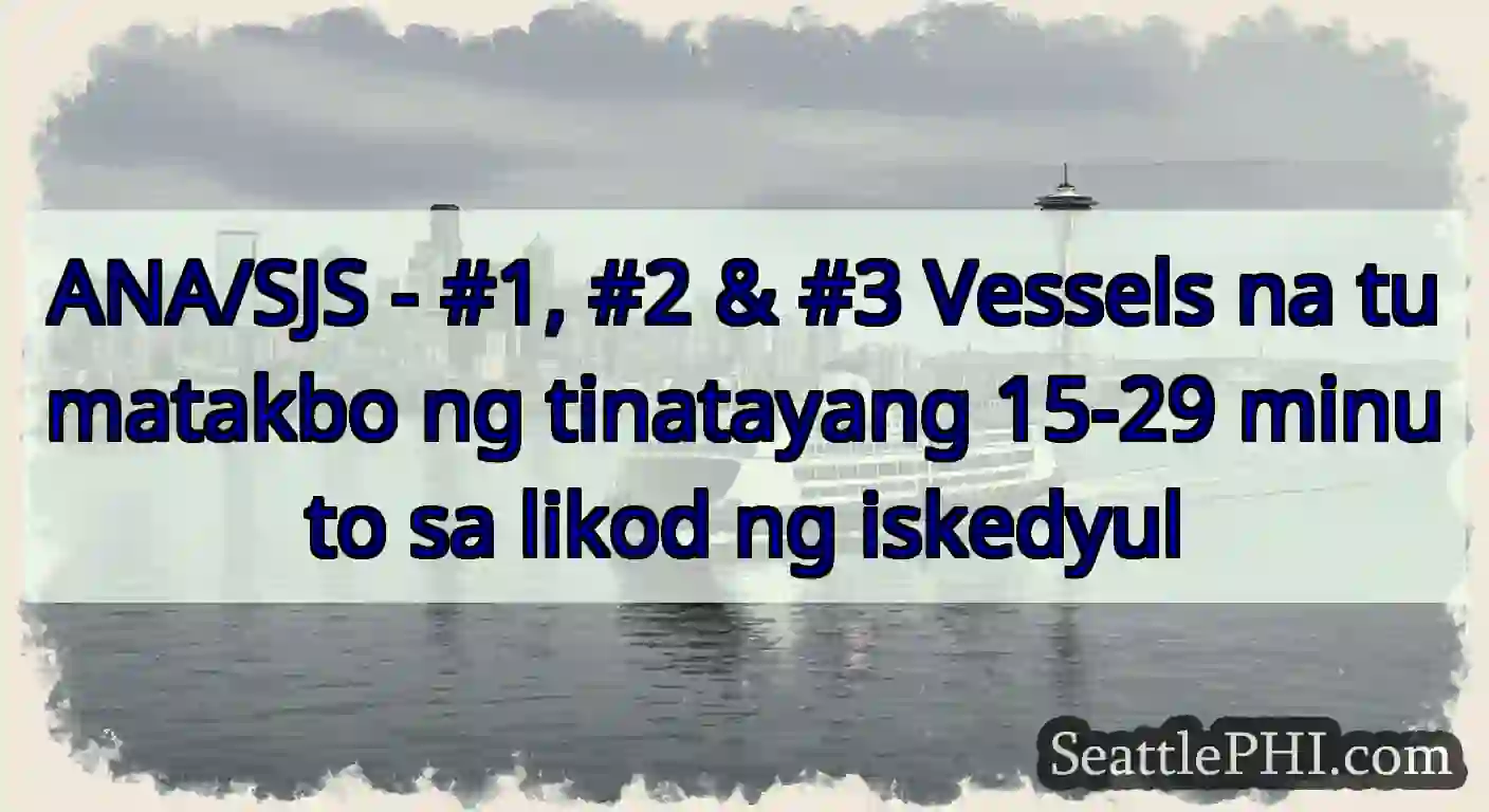 ANA/SJS - #1, #2 & #3 Vessels na tumatakbo ng