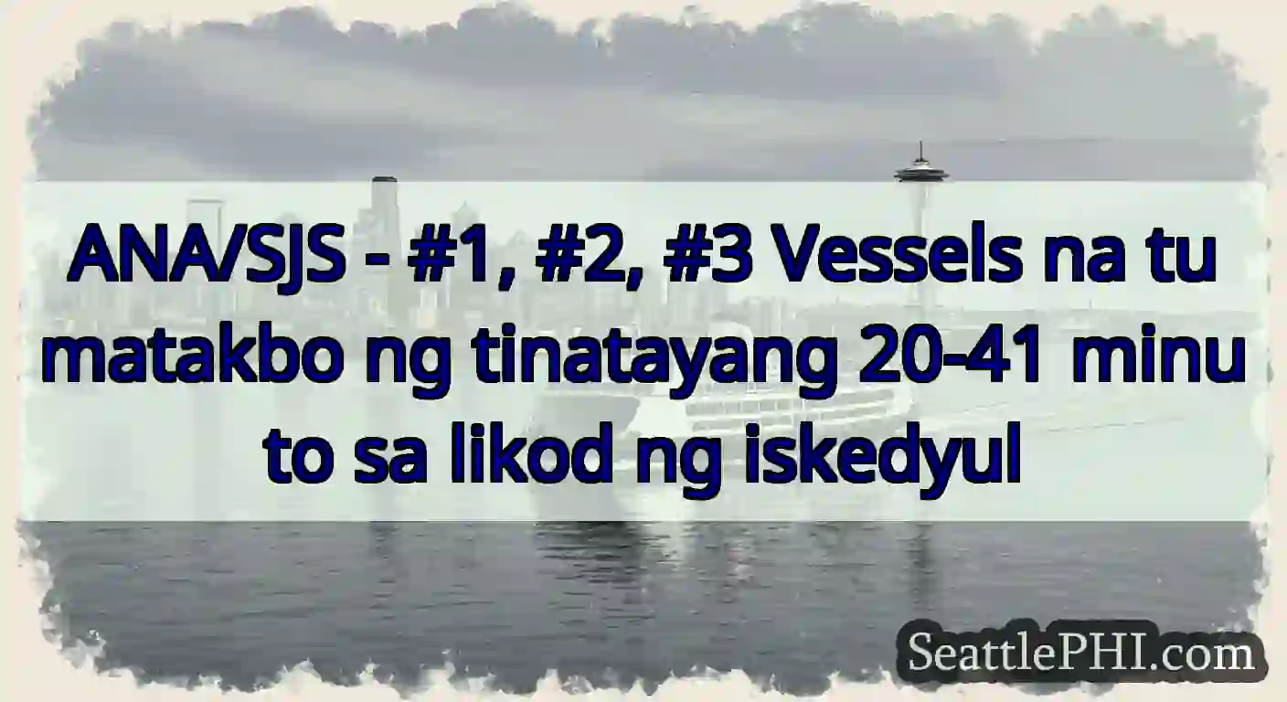 ANA/SJS - #1, #2, #3 Vessels na tumatakbo ng