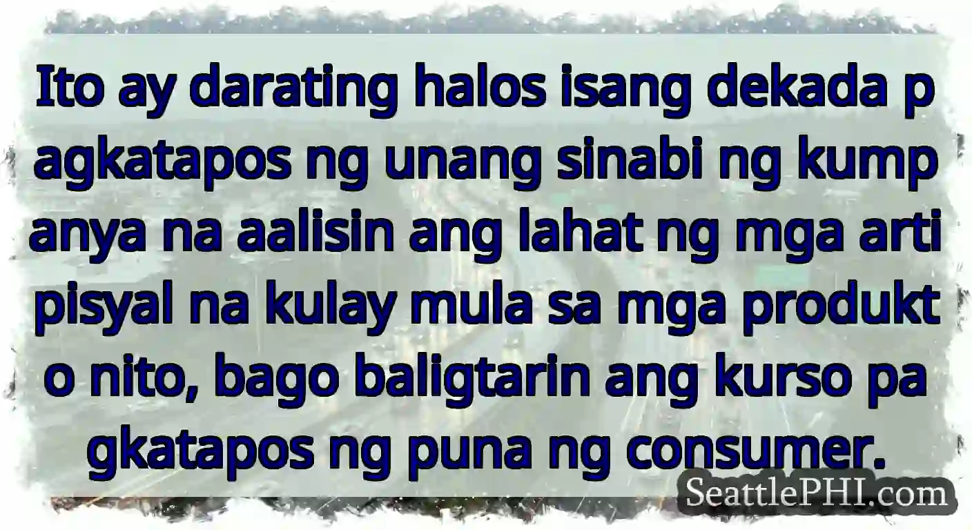 Ito ay darating halos isang dekada pagkatapos ng