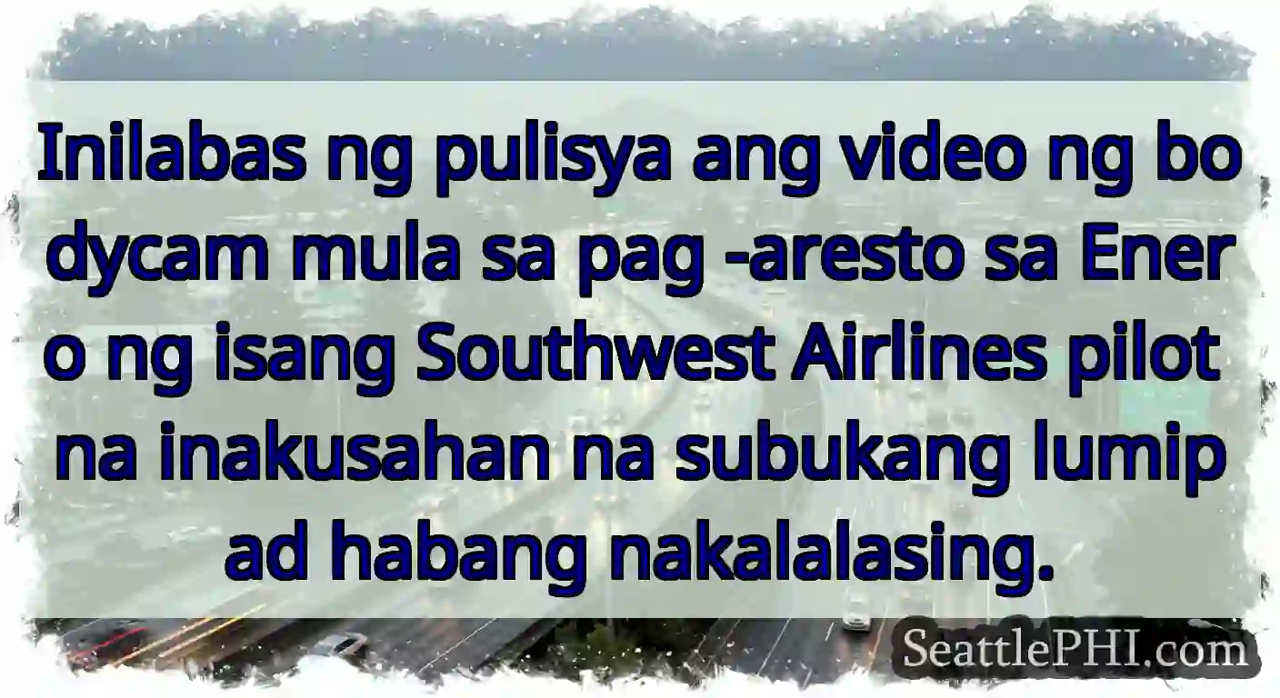 Inilabas ng pulisya ang video ng bodycam mula sa