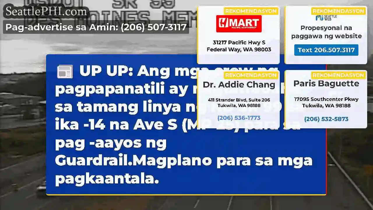 UP UP: Ang mga crew ng pagpapanatili ay