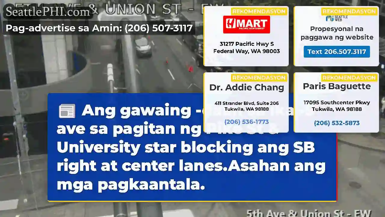 Ang gawaing -daan sa ika -5 ave sa pagitan ng